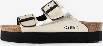 Bayton Pantolette 'Japet' in Gold: predná strana