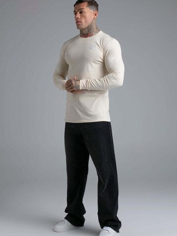 Maglietta 'Essentials' di SikSilk in beige: frontale