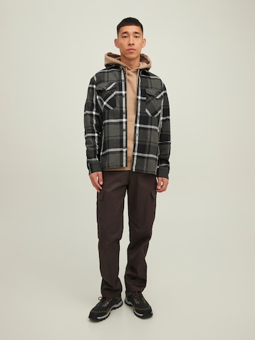 JACK & JONES Comfort fit Overhemd 'Jay' in Grijs