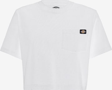 DICKIES Shirt 'Porterdale' in Wit: voorkant