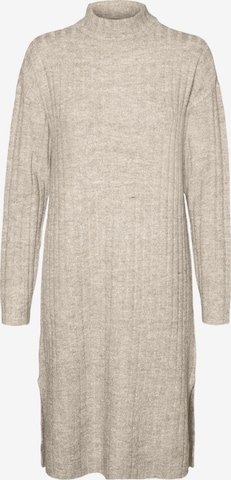 VERO MODA Knitted dress 'Lulu Lefile' in Beige: front