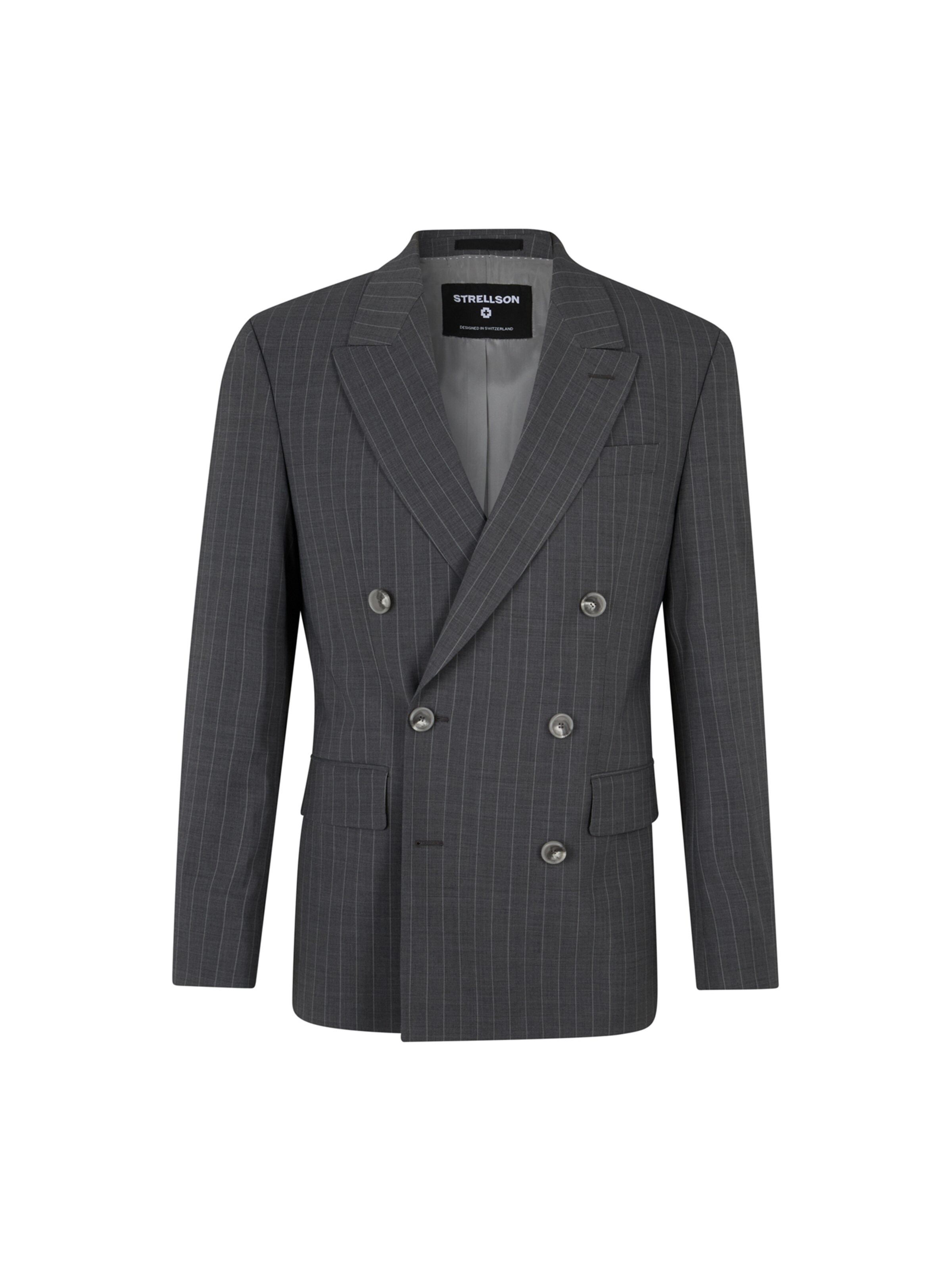 STRELLSON Slim fit Business blazer ' Ashton ' in Grey: front