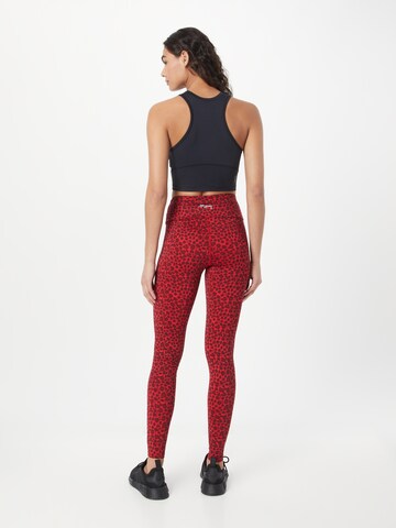 Hey Honey Skinny Workout Pants in Red