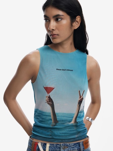 Haut Desigual en bleu
