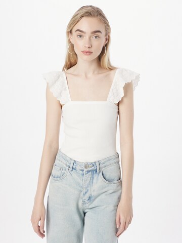 GAP Top 'EYELET' in White: front