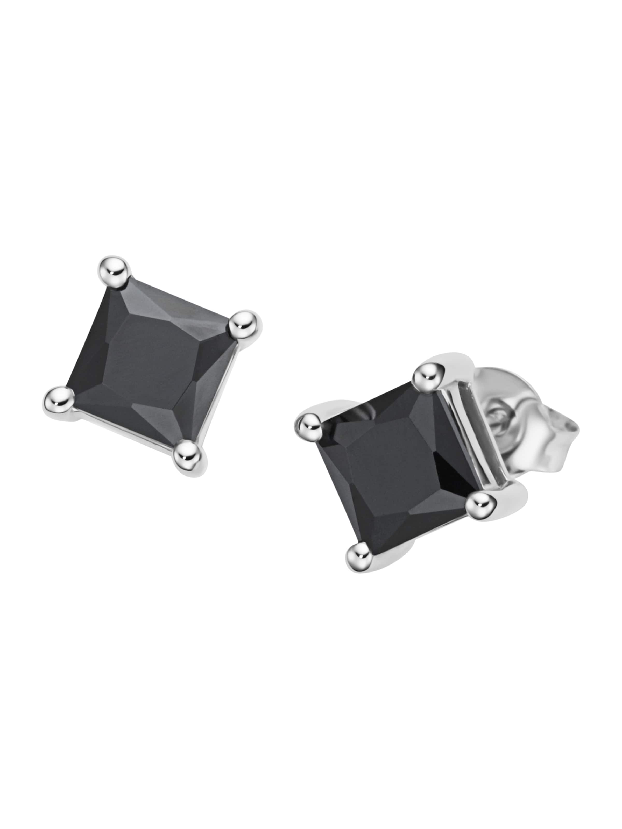 Giorgio Martello Milano Oorbel in Zwart: voorkant