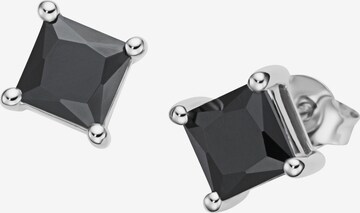 Orecchino di Giorgio Martello Milano in nero: frontale