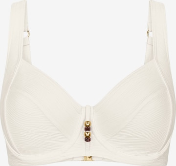 TRIUMPH Bustier Bikinitop ' Red Label Summer Dune ' in Beige: voorkant