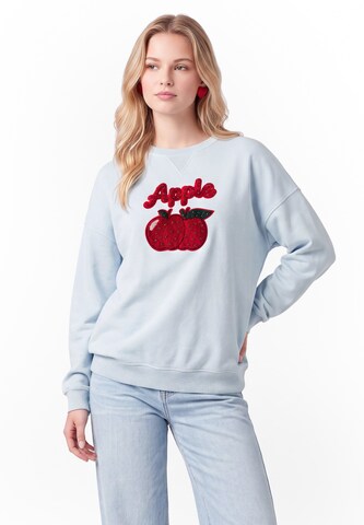 MYMO - Sweatshirt em azul: frente