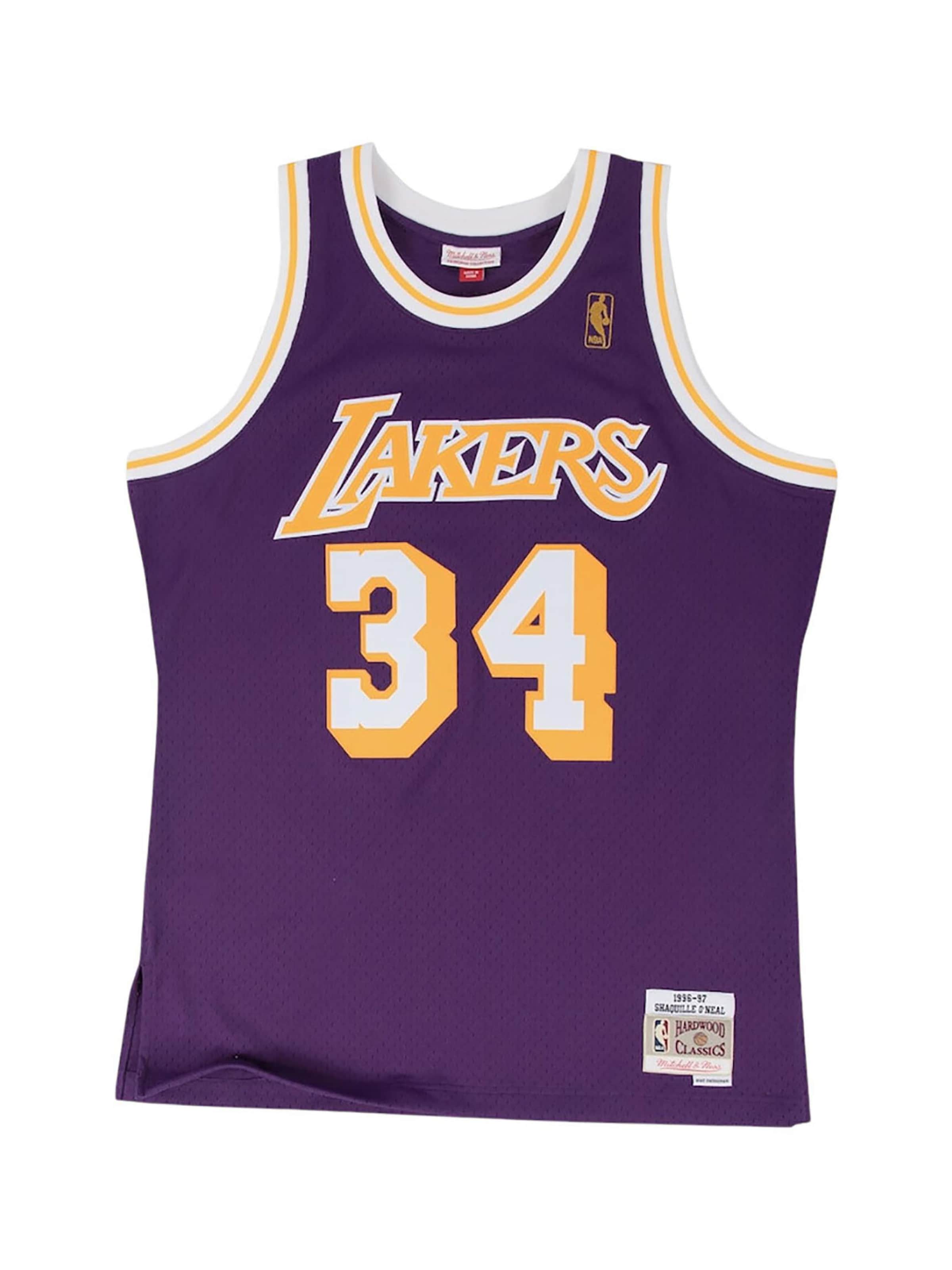 Maillot 'Los Angeles Lakers Shaquille O'Neal 1996/97' Mitchell & Ness en violet : devant