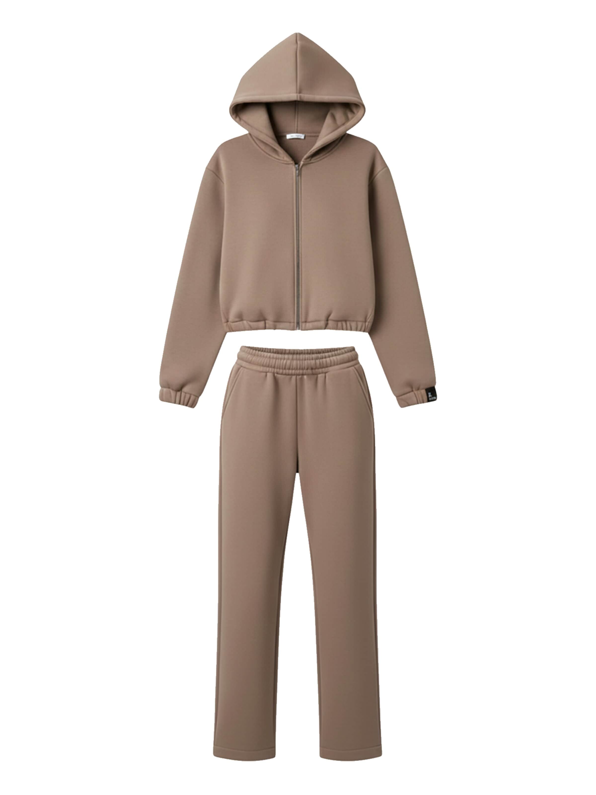 cut my fashion Tracksuit 'Meida CMF567-2' in Brown: front