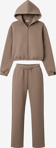 cut my fashion Tracksuit 'Meida CMF567-2' in Brown: front