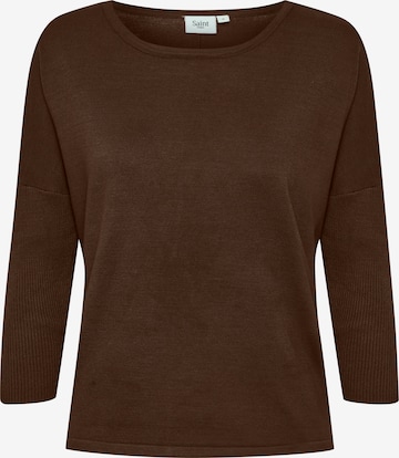 SAINT TROPEZ Pullover 'Mila' i brun: forside