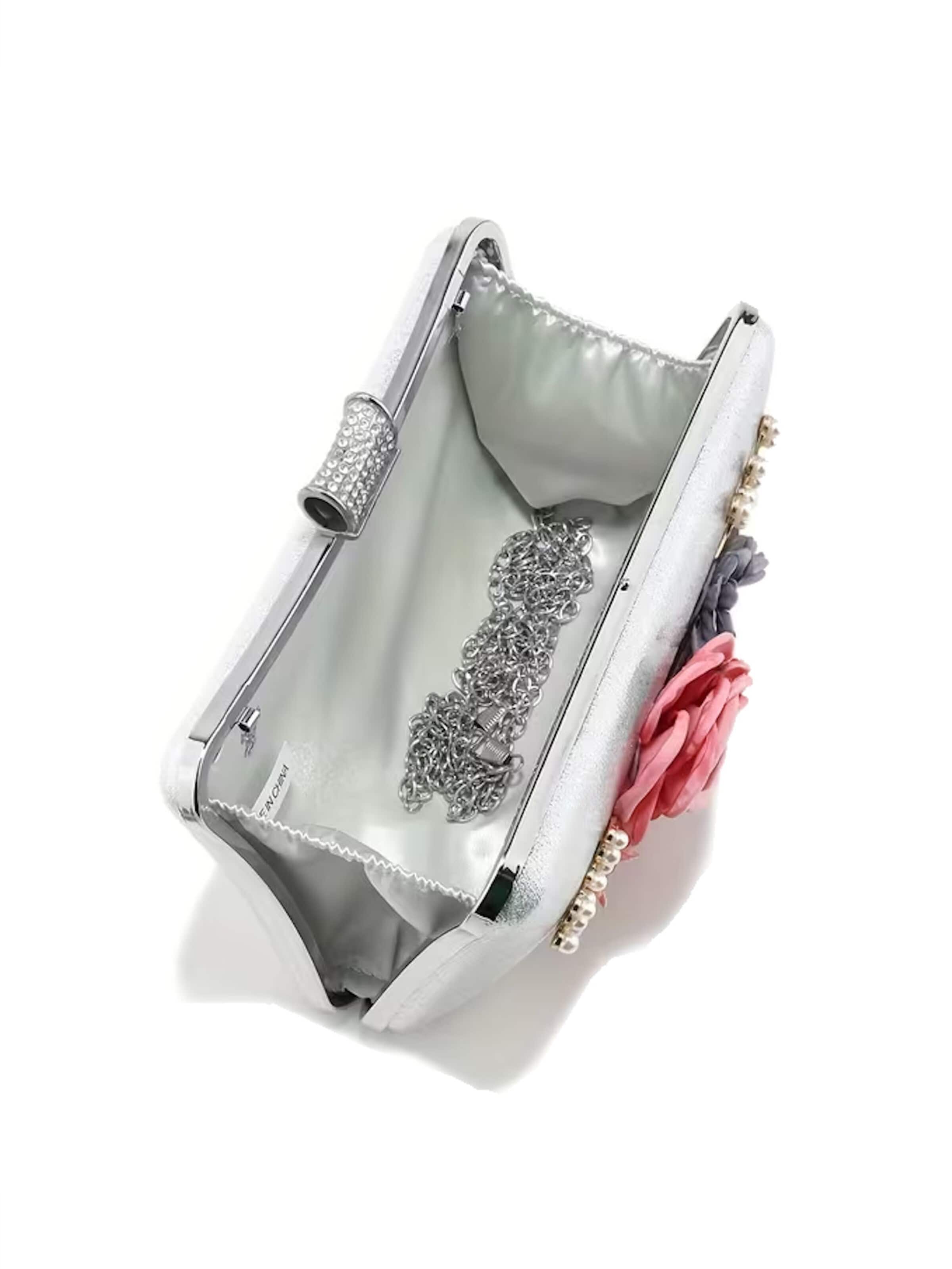 Tomshop24-7 Clutch 'Floris II'‌‌‌‌‌‌‌ in Silber