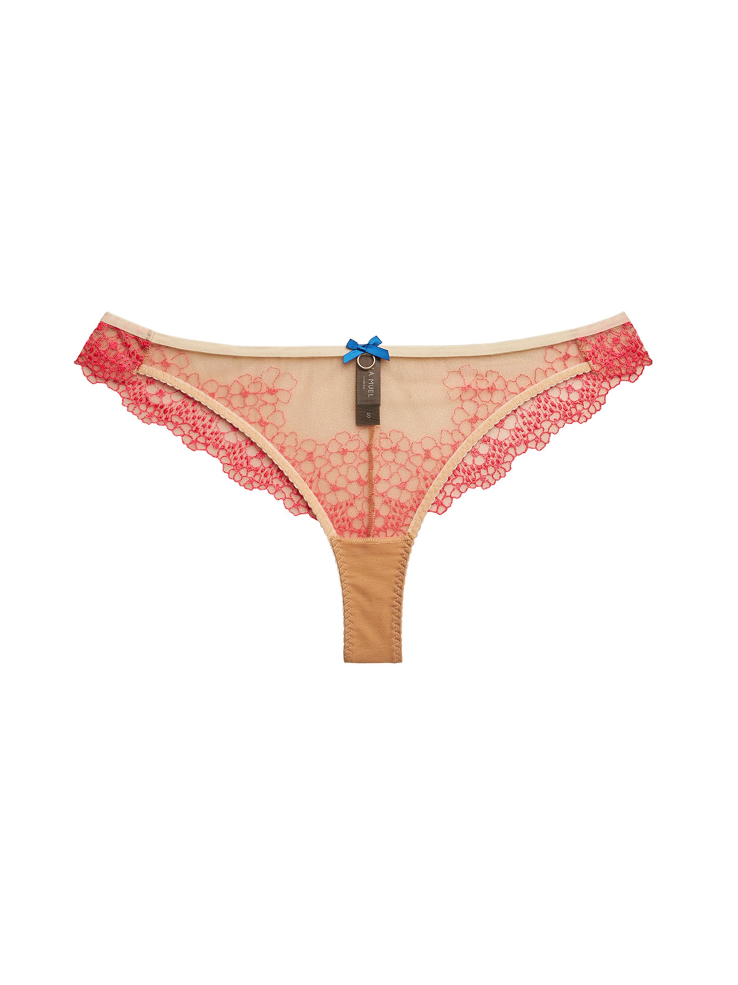 La Muel Lingerie Slip 'brazilian Slip' in Roze: voorkant