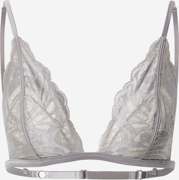 Calvin Klein Underwear Сутиен с триъгълни чашки Сутиен в сиво: отпред