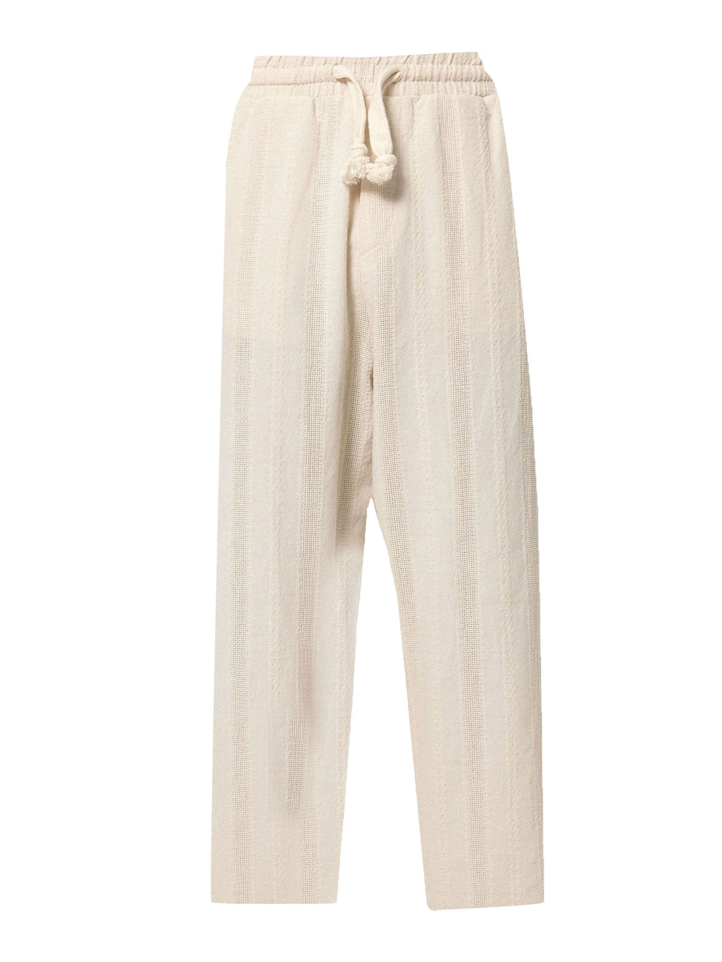 VAMOS CLO Nohavice 'Coreopsis' - Béžová: predná strana