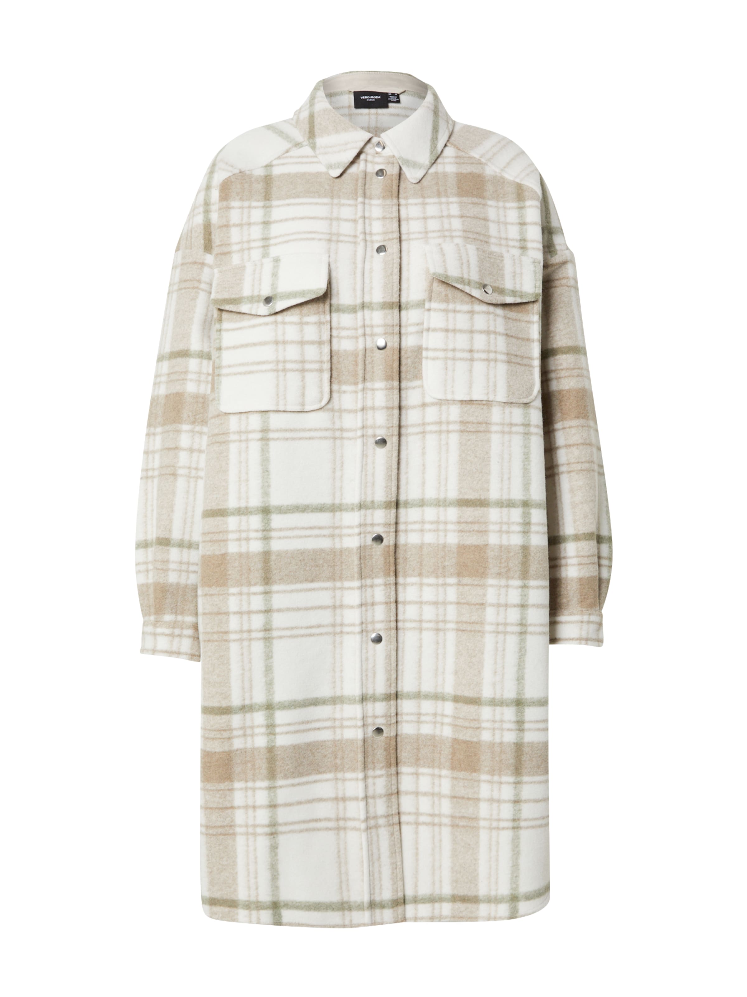 Vero Moda Curve Přechodný kabát 'VMCVINCE' - khaki / olivová / bílá, Produkt