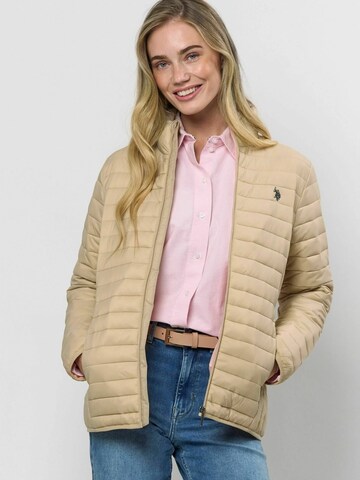 U.S. POLO ASSN. Tussenjas ' Joy ' in Wit: voorkant