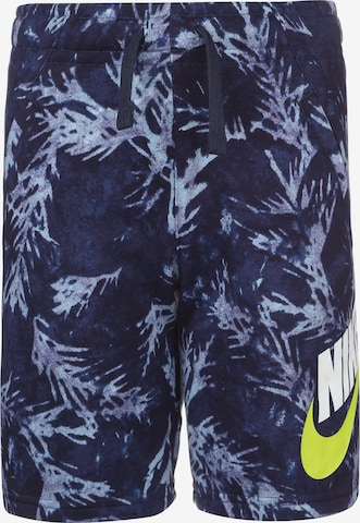 Nike Sportswear Pants 'AOP' in Blue: front