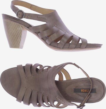 ZINDA Sandals & High-Heeled Sandals in 38 in Beige: front