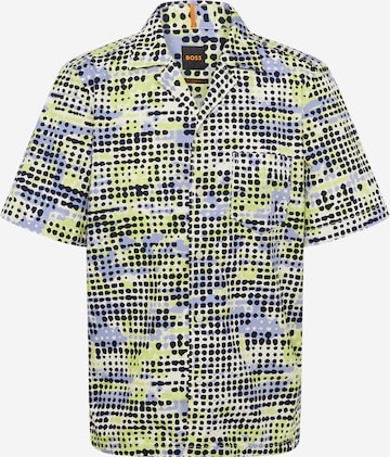 BOSS Orange Regular fit Button Up Shirt 'Rayer' in Mixed colours: front