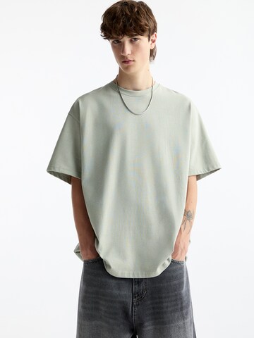 T-Shirt Pull&Bear en vert : devant