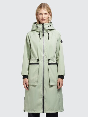 khujo Between-seasons coat 'Paxi' in Green: front