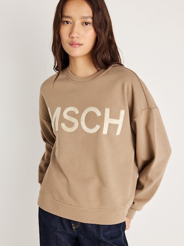 Sweat-shirt 'Mela Briena' MSCH COPENHAGEN en marron : devant