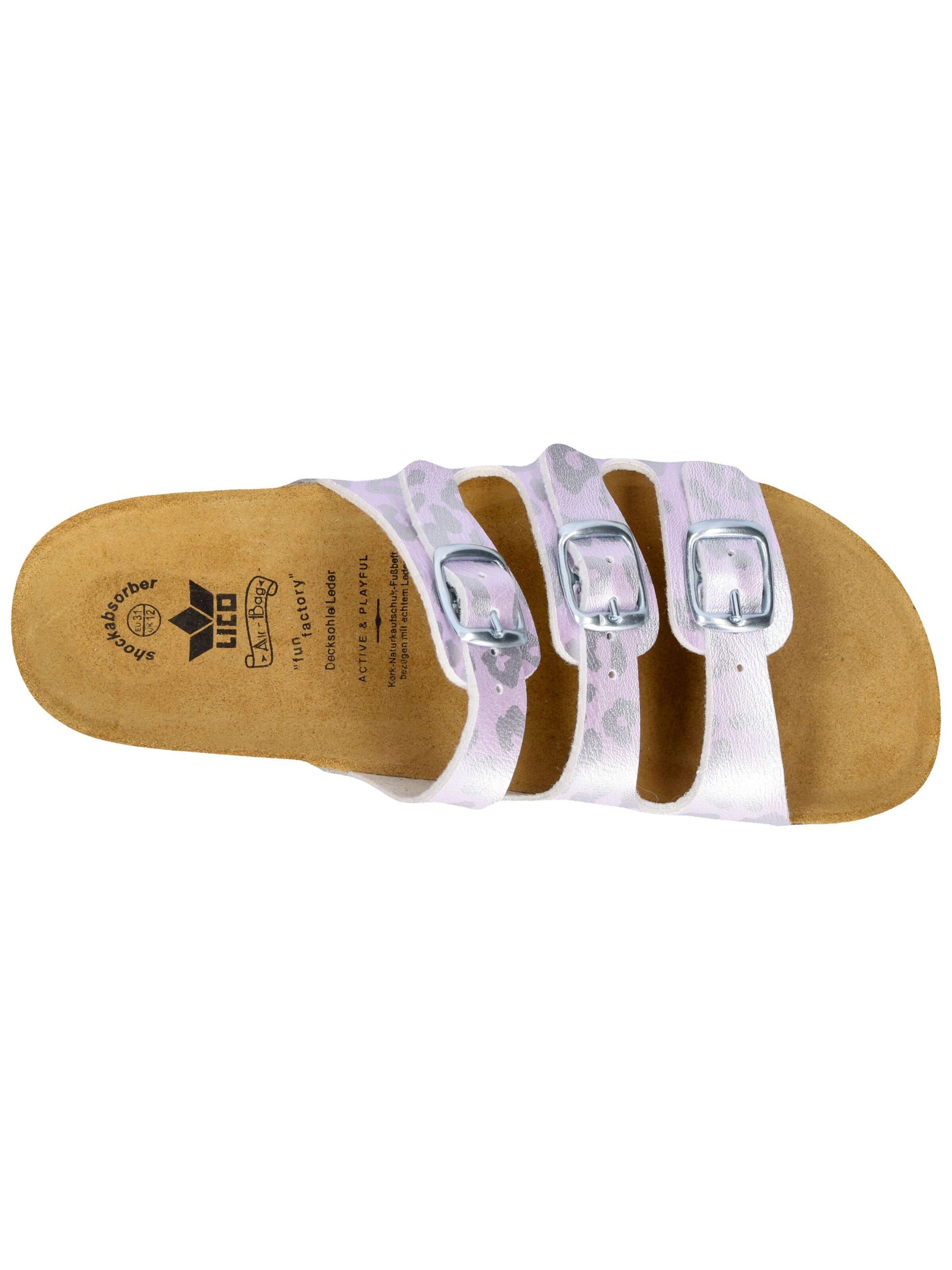 LICO Pantolette 'Bioline' in Lila