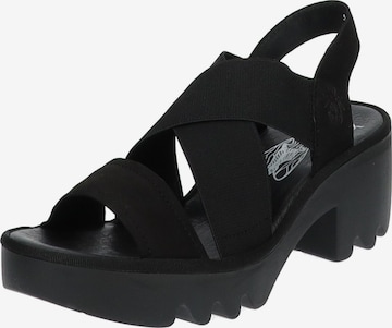 FLY LONDON Sandalen met riem in Zwart: voorkant