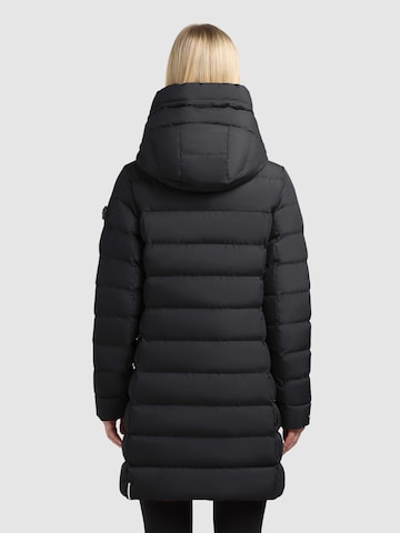 khujo Wintermantel 'Nekar' in Zwart