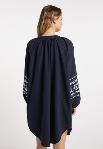 DreiMaster Vintage Jurk in Blauw