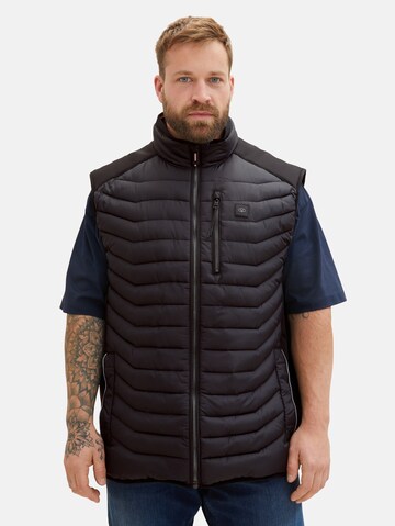 Gilet di TOM TAILOR Men + in nero: frontale