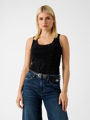 GUESS Top in Black: front