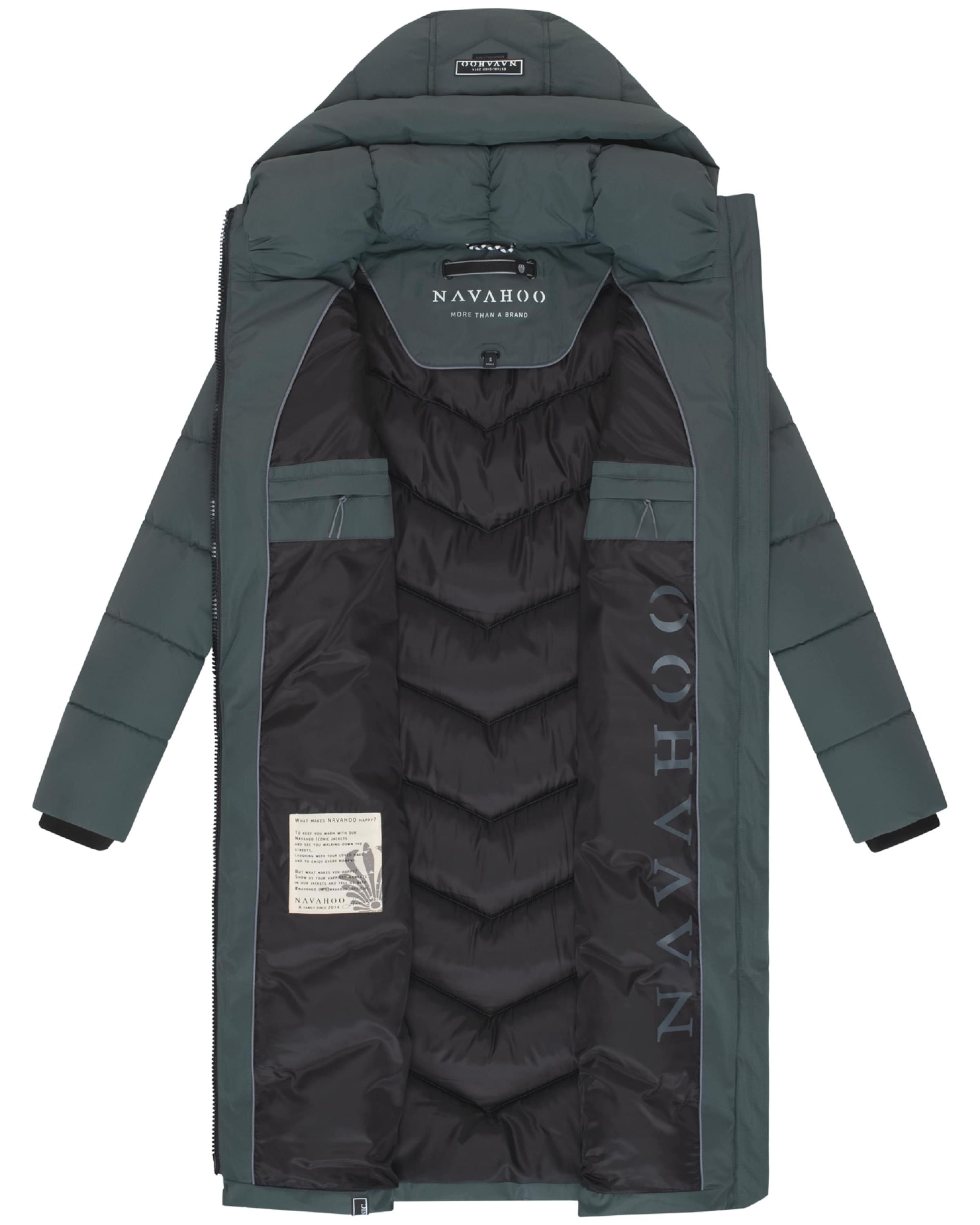 NAVAHOO Winter Coat 'Sahnekatzii XIV' in Green