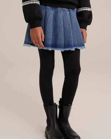 Skinny Leggings WE Fashion en noir : devant