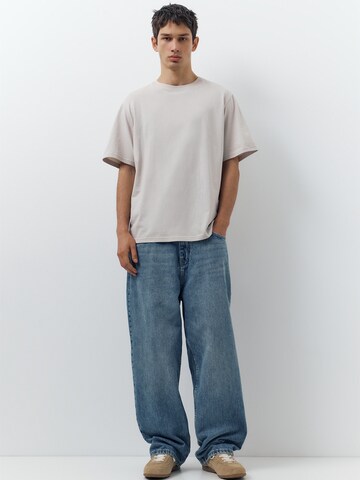 Pull&Bear Shirt in Beige: front