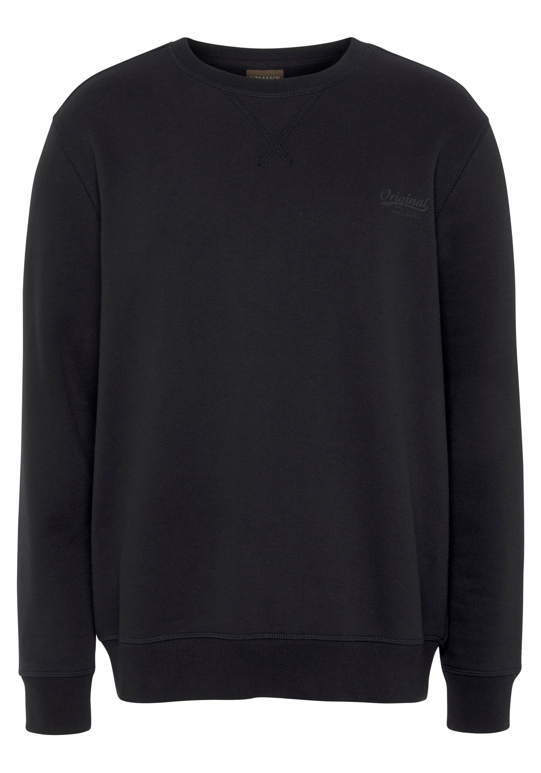 Man's World Sweatshirt in Black: front