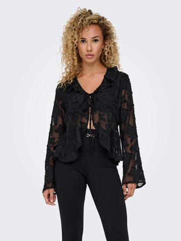 ONLY Blouse 'ONLCORSY' in Zwart: voorkant