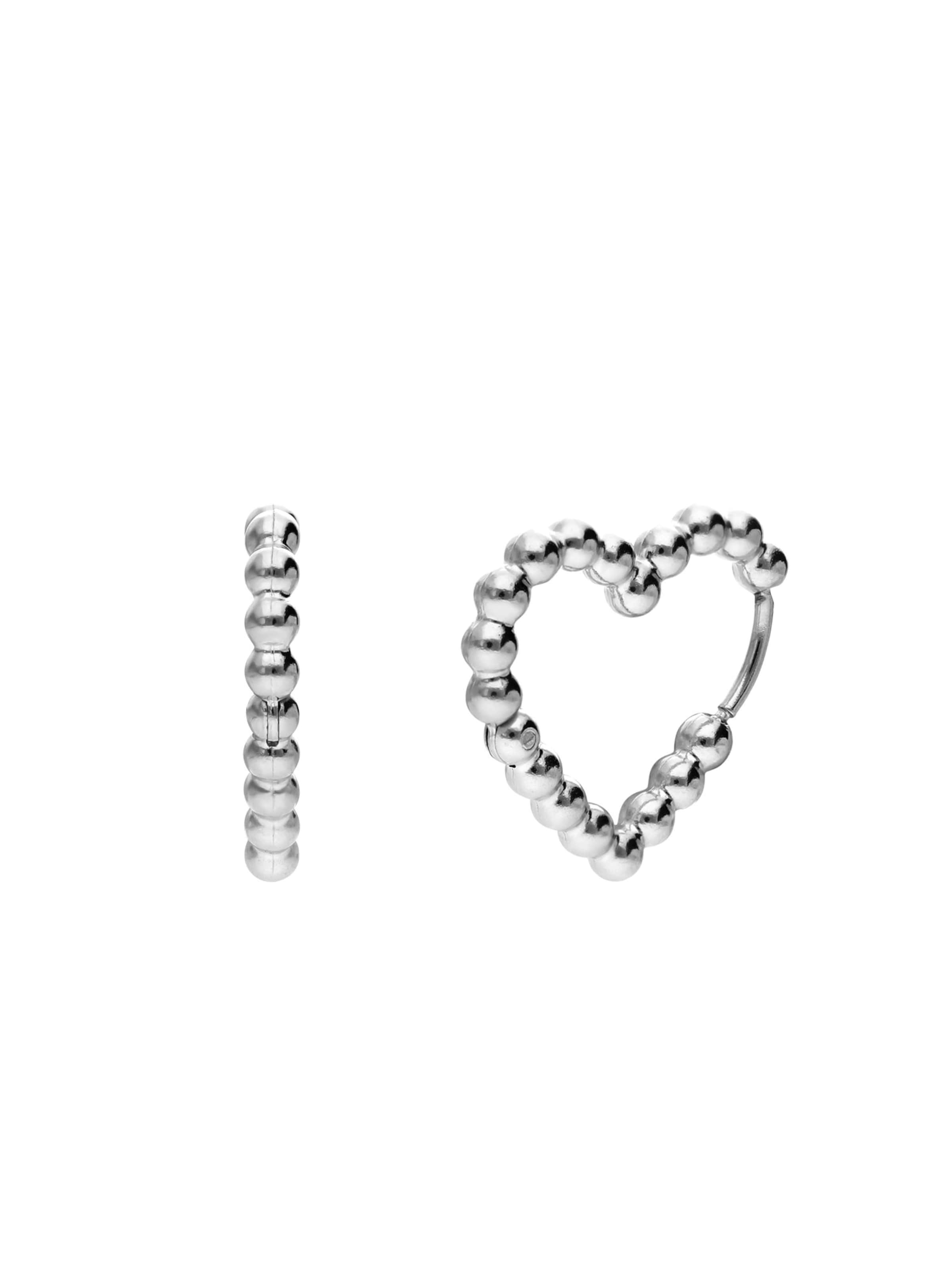 Boucles d'oreilles Lucardi en argent : devant