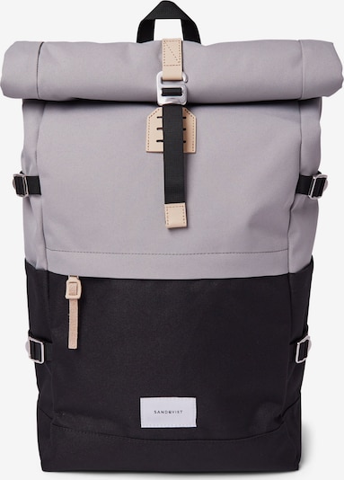 SANDQVIST Backpack 'BERNT' in Grey / Black, Item view