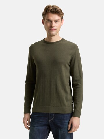 TOM TAILOR Trui in Groen: voorkant