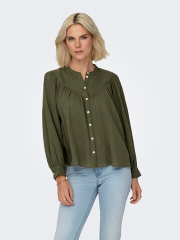 Camicia da donna 'PERRA' di ONLY in verde: frontale