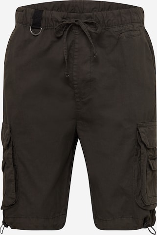 Urban Classics Cargo Pants in Black: front