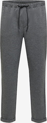 Effilé Pantalon 'SELBY' SELECTED HOMME en gris : devant