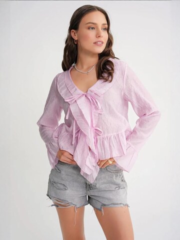 MixRay Blouse in Pink: front