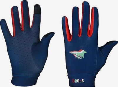 RED HORSE Athletic Gloves in Navy / Pastel green / Red / White, Item view