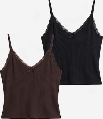 Urban Classics Top in Brown: front