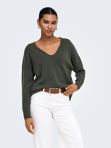 ONLY Pullover 'ONLRICA' in Grün: Vorderseite